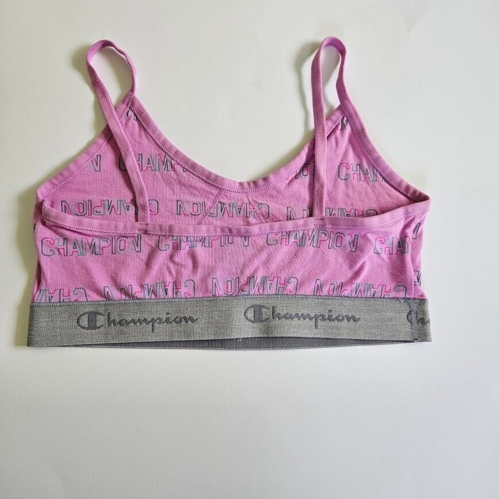 Champion Girls Lot 2 Heritage Strappy Bralette Gray Pink Size XL - Picture 4 of 10